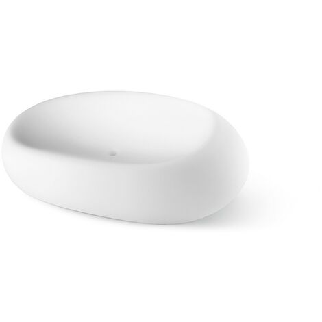 DIVANO BOOM POLIETILENE 130X99X71H BIANCO USO ESTERNO EURO3PLAST