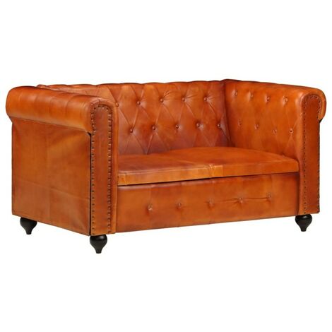 Divano chesterfield vera pelle