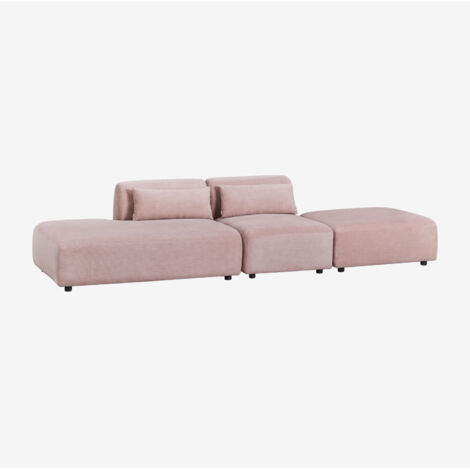 Divano componibile in 2 pezzi con chaise longue sinistra e pouf Fogler SKLUM            