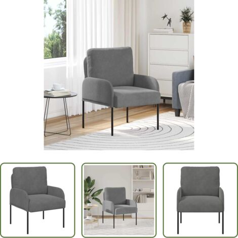 Divano con cuscino -  Divani con cuscino 55cm Grigio scuro Legno compensato