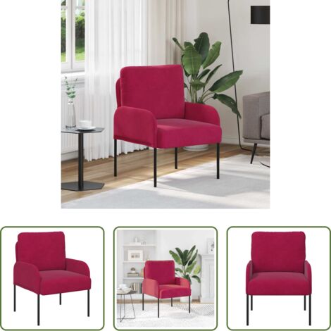 Divano con cuscino -  Divani con cuscino 55cm Rosso Vino Legno compensato