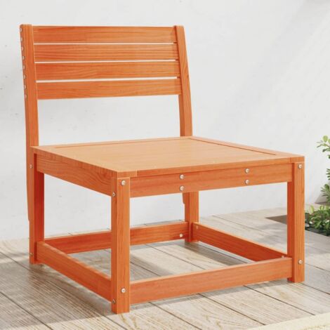 Divano da Giardino Marrone Cera in Legno Massello Pino vidaXL