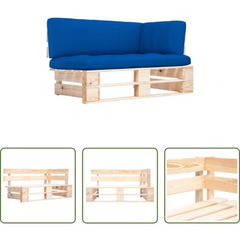 Divano da giardino su pallet -  Divano Angolare da Giardino su Pallet Legno di Pino Impregnato