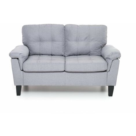 DIVANO DENVER IN TESSUTO DA 2 POSTI COLORE GRIGIO 145X78X95H CM M0694-03