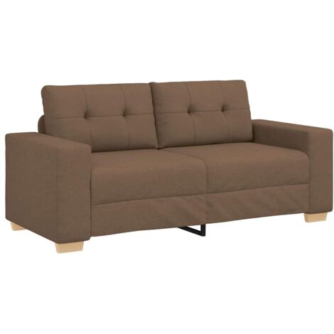 Divano Divanetto Marrone 140 cm in Tessuto vidaXL
