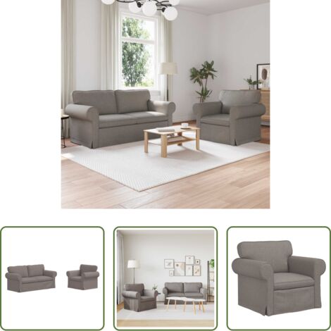 Divano ergonomico -  Set di divani 2 pcs Talpa 175 x 82 x 80 cm Tessuto