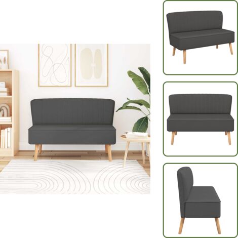 Divano grigio scuro - vidaXL Divano in Tessuto 117x55,5x77 cm Grigio Scuro - Divano elegante