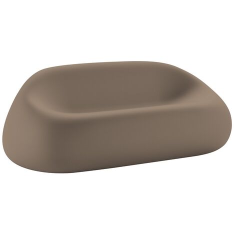 DIVANO GUMBALL POLIETILENE 165X88X66H TORTORA USO ESTERNO EURO3PLAST