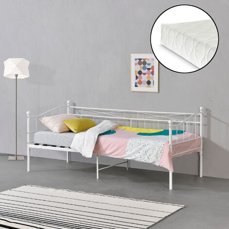 Letto Singolo Moderno Struttura Letto Divano Letto con Materasso