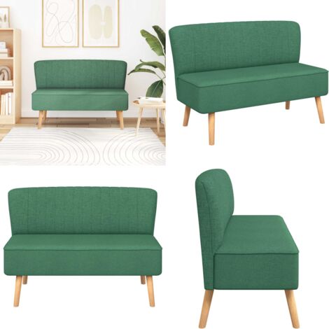 Divano in Stoffa 117x55,5x77 cm Verde - Divano verde - Divano moderno