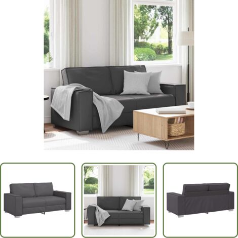 Divano in tessuto -  Divano Grigio 180 x 80 x 84 cm Tessuto