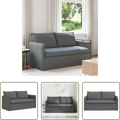 Divano in tessuto -  Divano Grigio scuro 156 x 82 x 85 cm Tessuto