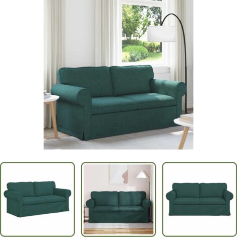Divano in tessuto -  Divano Verde Scuro 175 x 82 x 80 cm Tessuto