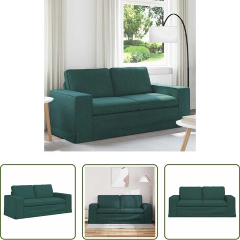 Divano in tessuto -  Divano Verde Scuro 182 x 80 x 82 cm Tessuto