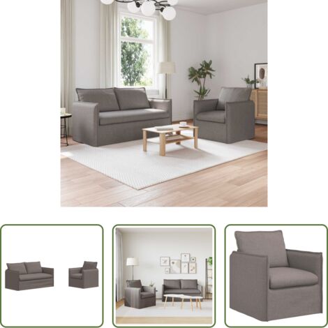 Divano in tessuto -  Set di divani 2 pcs Talpa 196 x 82 x 85 cm Tessuto