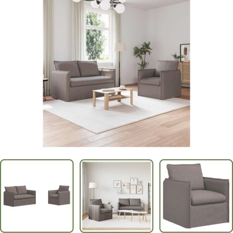 Divano in tessuto -  Set di divani 2 pcs Talpa 196 x 82 x 85 cm Tessuto