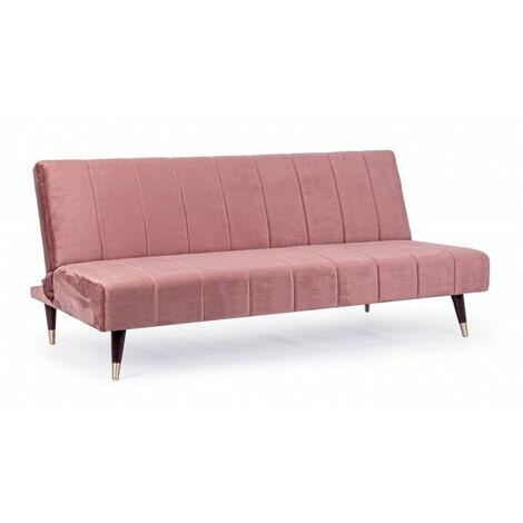 Divano Letto 3 Posti 180x88x82 cm Alma in Velluto