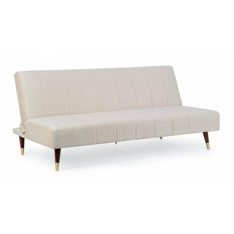 Divano Letto 3 Posti 180x88x82 cm Alma in Velluto
