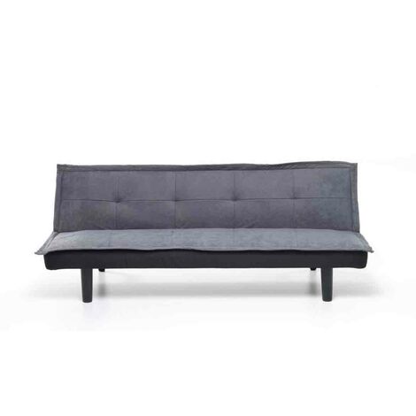 Divano Letto 3 Posti mod. Twist colore grigio in tessuto misura 184x75xH68 cm