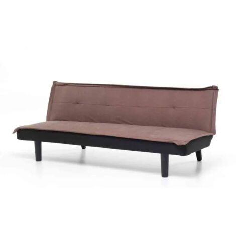 Divano Letto 3 Posti mod. Twist colore marrone misura 184x75xH68 cm