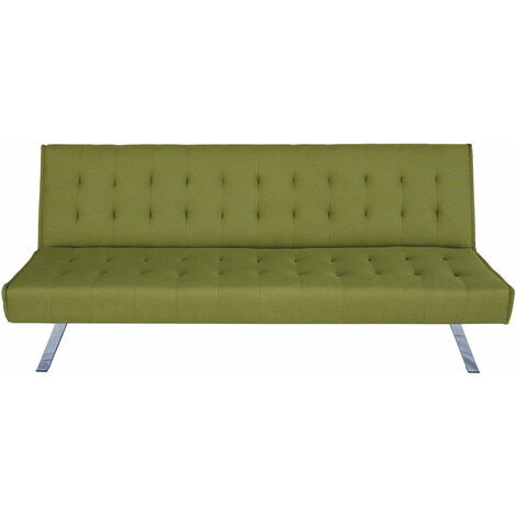 Divano 100% da esterno Comova 3 posti grigio chiaro ed alluminio verde 222  cm