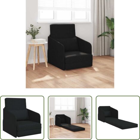 Divano letto 60 cm -  Divano letto 60cm Nero Tessuto