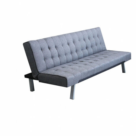 Divano Letto Barry 178x80x71 cm in Tessuto Grigio scuro