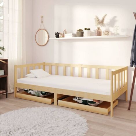 Set di 2 Cassetti per Divano Letto - Cassetti sottoletto in Legno