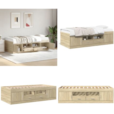 Divano Letto con Cassetti senza Materasso 75x190 cm - Letto con cassetti - Letto senza materasso