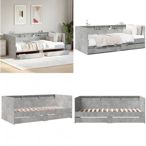 Divano Letto con Cassetti senza Materasso 90x190 cm - Cassetti - Letto giorno notte