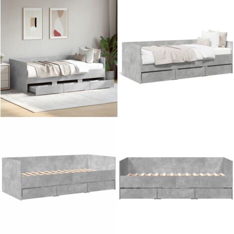 Divano Letto con Cassetti senza Materasso 90x190 cm - Letto da giorno - Cassetti