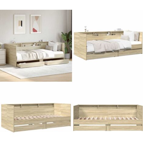 Divano Letto con Cassetti senza Materasso 90x190 cm - Letto giorno - Cassetti
