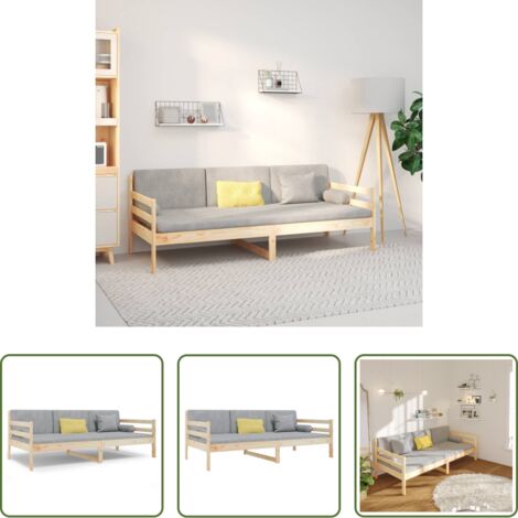 Divano letto -  Dormeuse senza Materasso 90x190 cm in Legno Massello di Pino