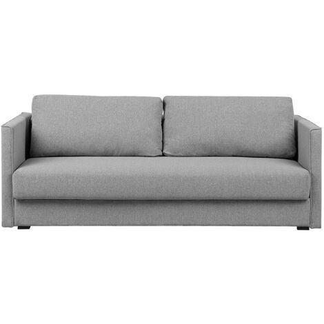 Divano letto in tessuto grigio chiaro Eksjo