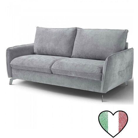 Divano Letto Moderno in Tessuto 3 Posti L 186 - York