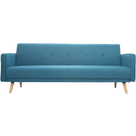 Divano letto scandinavo 3 posti blu anatra ULLA