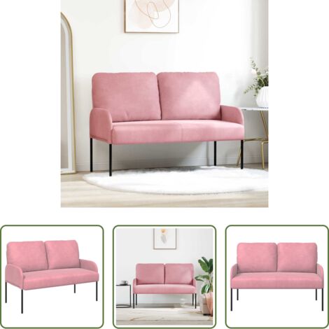Divano moderno -  Divani con cuscino 110cm Rosa Legno compensato