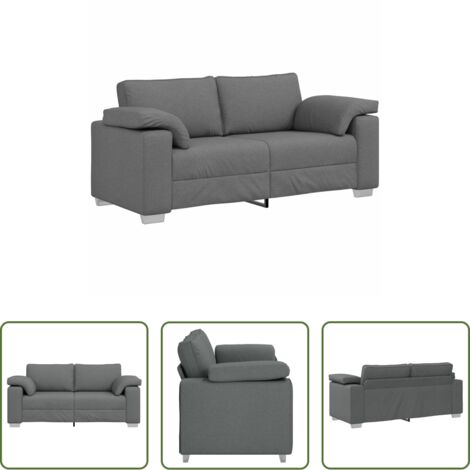 Divano moderno -  Divano Grigio scuro 180 x 80 x 82 cm Tessuto