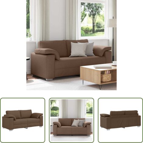 Divano moderno -  Divano Marrone 180 x 80 x 82 cm Tessuto