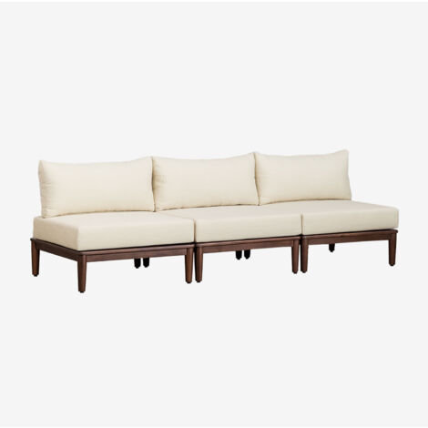Divano modulare a 3 pezzi in acacia Giulia SKLUM            