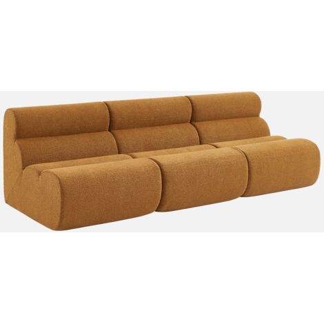 Divano modulare bouclé, 3 posti
