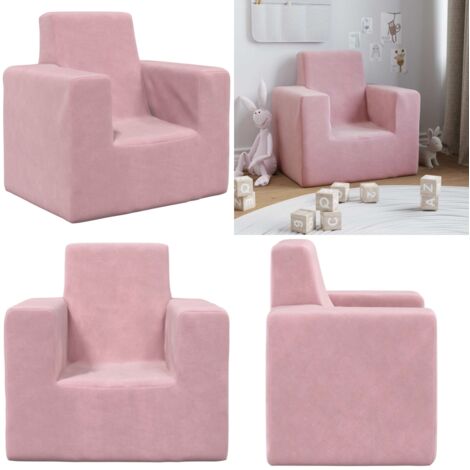 Divano per Bambini Rosa in Morbido Peluche - Divano peluche - Divano rosa