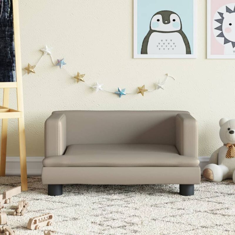 Divano per Bambini，Poltroncina per Bambini，Divano relax Sofà per Bambini Cappuccino 60x40x30 cm in Similpelle XZZ429267 MaisonChic