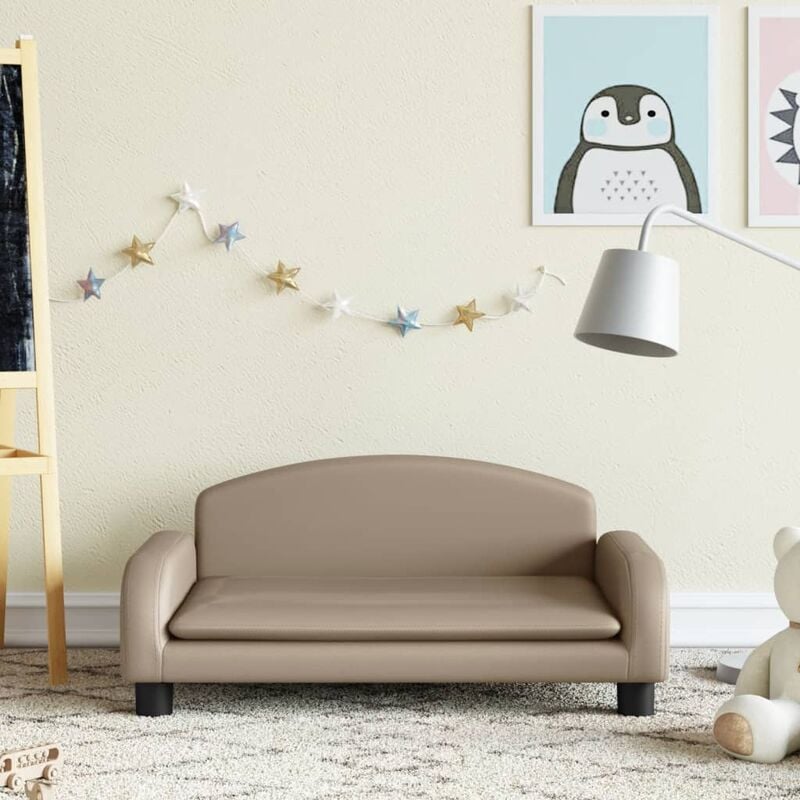 Divano per Bambini,Poltroncina per Bambini,Divano relax Sofà per Bambini Cappuccino 70x45x30 cm in Similpelle XZZ485433 MaisonChic