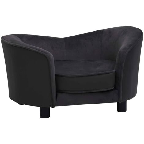 Divano per Cani Nero 69x49x40 cm in Peluche e Similpelle vidaXL