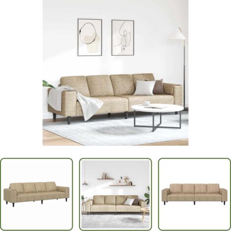 Divano per soggiorno -  Divano per Soggiorno Grigio chiaro 250 x 77 x 76 cm