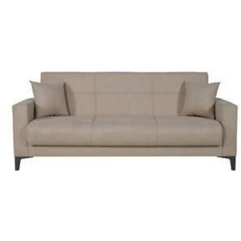 DIVANO PRONTO LETTO BRAVO 3P BACOS MARRONE