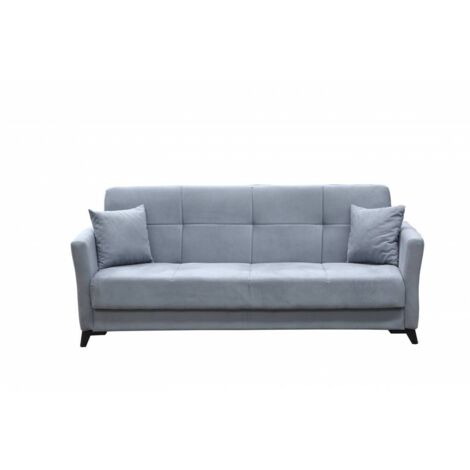 DIVANO PRONTOLETTO 3P LOREN 79-003 GRIGIO CHIARO