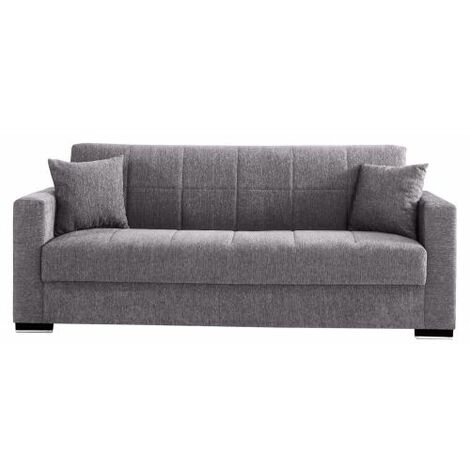 DIVANO PRONTOLETTO NORA 3STR GRIGIO