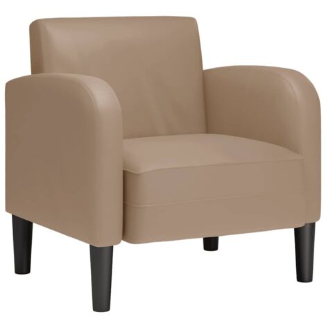 Divano Sedia con Braccioli Cappuccino 54 cm in Similpelle vidaXL